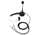 Miniatyrbilde 2 av 8: Call Center Headset Mono Støydempende Dobbel 3,5 mm Plugg Datamaskin On Ear-Hodetelefoner for Onlinekurs Call Centers