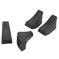 Miniatyrbillede 2 af 8: 4 stk Gummi Vandrestavsspidser Hamre Walking Stick Trekking Pole Caps Spids Beskyttelsesdæksler
