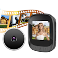 Miniatyrbild 7 av 8: 2,4-tums Smart Visual Door Viewer Digital Video Peephole Security Eye Monitoring Camera