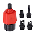 Miniatyrbilde 1 av 8: Båtluftventil Adapter Kompressor Luftventil Konverter Luftpumpe Adapter for Kajakk Oppblåsbar Båt Flåte Padle Brett (Kobling 1) Rød
