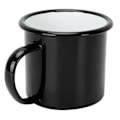 Miniatyrbillede 5 af 8: 8 cm 350 ml Emalierede Kop Miljøvenlig Tyk Vandkop til Kaffe Vin Vandbeholder Sort