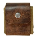 Miniatyrbillede 1 af 8: Læder og canvas Bushcraft taske Foldbar voksbehandlet canvas indvendig pose til vandreture