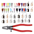 Miniatyrbillede 1 af 7: Nøglebrik Hardware 25 mm/1,0 tommer Tassel 24 Farver Praktisk Nøgleringstilbehør til DIY-Håndværk