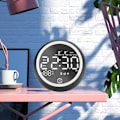 Miniatyrbillede 4 af 8: Multi-funktionel Dobbelt USB Bluetooth 5.0 Håndfri Opkaldshøjttaler med Temperaturvisning 110-240V
