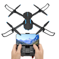 Miniatyrbild 4 av 8: X6 Drönare med Dual Camera HD 4K Optisk Flödeslokalisering Vikbar Quadcopter Tre sidor Hinder Undvikande