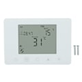 Miniatyrbillede 1 af 8: Trådløs RF-temperaturstyring Programmerbar LCD-baggrundsbelyst display Smart elektrisk varmetermostat