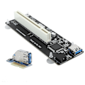 Miniatyrbillede 5 af 8: PCIE til Dobbelt PCI Adapter Resin Riser Udvidelseskort med 0,6 m Tilslutningskabel