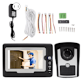 Miniatyrbild 1 av 8: Smart HD Video Intercom dörrklocka Hem Elektronisk intercom dörrklocka med 12 klockor TFT LCD-skärm 100V‑240V US-kontakt