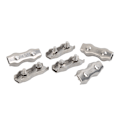 Miniatyrbilde 7 av 8: 6 stk Duplex Wire Rope Clamp Kabelklemmer Rustfritt Stål Duplex 2-polet Kabelklemme for Wire M5
