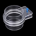 Miniatyrbillede 5 af 8: Transparent akryl Holdbar justerbar akvariefiskfoder Fish Tank Tiepiece Fodercirkelring 100 mm