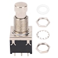 Miniatyrbilde 2 av 8: 9-pins bryter for gitarpedalboks metall PVC Høytemperaturbestandig for lydutstyr Svart