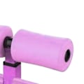 Miniatyrbillede 7 af 8: Sit Up Bar Gulv Metal Dobbeltstang Bærbar Sit Up Assistent Enhed med Sugeskål til Fitness Træning Abdominal Muskler Fuld Krops Træning Lilla