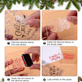 Miniatyrbilde 2 av 7: Klare julestempler Jul DIY Silikon klare stempler Søte stempler for kortlaging Crafting Scrapbooking Album