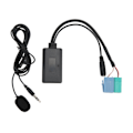 Miniatyrbilde 2 av 8: Bil Trådløs Lyd AUX Inngang Adapter Wire Bluetooth 5.0 med Mikrofonutbytte for Becker