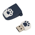 Pikkukuva 2 / 8: U-levy USB2.0 Hot Swap Kissankäpälä-muotoinen sarjakuvatyylinen kannettava tärinänkestävä flash-asema Win- ja OS X -käyttöjärjestelmille, tummansininen 128 Gt