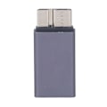 Miniatyrbild 1 av 8: Micro B till USB A hona adapter aluminiumlegering 10GBPS Plug and Play Micro B till en hona konverter för Galaxy S5 telefon