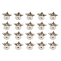 Miniatyrbild 4 av 8: 20 st Star Shape Nit Stud Button DIY Kläder Skor Dekoration Tillbehör med skruvar Silver
