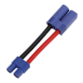 Miniatyrbillede 2 af 8: EC5 til EC3-kabel Ca. 3,5 tommer lang 12AWG Sikker blød silikone Korrosionsbestandig Robust holdbar EC3-adapterkabel hun