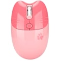 Miniatyrbillede 8 af 8: Trådløs mus Sød tegneserie Cat Paw 2.4G Dobbelttilstand computertablet Tre niveauer DPI Mini Silent Wireless Mouse Rosa