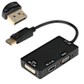 Miniatyrbild 7 av 8: 3-i-1 Adapter Displayport till HDMI/VGA/DVI Multifunktionell Högupplöst Konverteringskabel