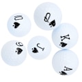 Miniatyrbilde 8 av 8: 6 stk. langdistanse golfballer doble lag svingende treningsballer for golfspill