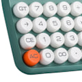 Miniatyrbilde 7 av 7: 12-sifret minikalkulator, stor LCD-skjerm, stor knapp, standard, mekanisk strømbryter, kalkulator for kontor, skole, hjem, olivengrønn
