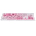 Miniatyrbild 5 av 8: 104 ST Key Caps Rosa Vit Färgningsprocess Matt Utseende PBT Keycaps för 61/87/104 tangenter Mekaniskt tangentbord