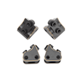 Miniatyrbilde 5 av 8: 4 stk RC Link Mount Messing Stabil Rustfri RC Oppgraderingsdeler for Axial SCX10 II AR44 Aksler 1/10 Svart