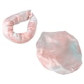 Miniatyrbillede 3 af 8: Varmefri Curling Tie Dye Bærbar Blød Satin Varmefri Curling Rod Pandebånd til Nat Hjem Lys Orange