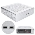 Miniatyrbillede 8 af 8: G60S HTPC-kabinet helt aluminium DCATX strømforsyning MiniITX-kabinet til stationær computer (Sølv USB2.0)