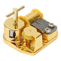 Miniatyrbillede 5 af 7: Musikboksmekanik Guld Urværk Musikboks Optræk Musikalsk Mekanisme Bevægelse til DIY-gaver