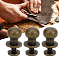 Miniatyrbillede 7 af 8: 20ST 9 x 8 mm gør-det-selv kobbernitter med rundt hoved Nippel Nagelpose Sko Tilbehør til læder Bronze 9 x 8 mm