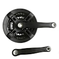 Miniatyrbilde 1 av 5: 26 tommer 42T 3-delt Mountainbike Vevsett Disc Redusert Vekt Sykkel Kranksett Rhombus Hull Vev