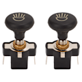 Miniatyrbillede 1 af 8: 2 stk Forlygter Push Pull Switch Golfvogn Lysstyring Switch Knappudskiftning til E-Z‑GO