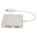 Miniatyrbillede 3 af 8: USB 3.0 Videoadapter 4 i 1 USB til HD Multimedia Interface VGA DVI Hub med Netværkskort