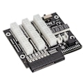 Miniatyrbilde 3 av 8: Mining GPU Breakout Board 12 Port 6Pin LED Spenningsvisning 2200Watt 12V Strømforsyningsmodul 800W PSU Breakout Board for HP GPU