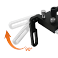Miniatyrbild 5 av 8: Staket Flip Stop 75 Typ T Spår Begränsning Enhet Aluminiumlegering Låsbar T Spår Locator