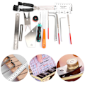 Miniatyrbild 7 av 8: Guitar Repair Maintenance Tool Kit 3 i 1 String Winder Leveling Linjal Fret Sanding File (Gitar Repair Maintenance Tool )