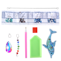 Pikkukuva 7 / 7: Timanttimaalausriipus DIY Crystal Dolphin Tuulikello 5D Timanttimaalausriipus Koristelahja
