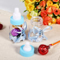 Miniatyrbillede 5 af 8: 50 stk slikflasker æske til babyshower fest favoriserer gave dekorationer (blå)