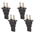 Miniatyrbillede 8 af 8: 4 stk NEMA 1-15P til IEC320 C7 strømforsyning 1-15P til C7 strømadapter til bærbare højttalere Skærme Printere US-stik 125V