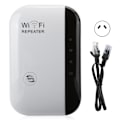 Miniatyrbild 1 av 8: Repeater WiFi-signalförstärkare 300M Ethernet-port Väggfäste vit för WPS-knapp (100-240V) (AU-kontakt)