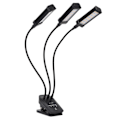 Miniatyrbillede 3 af 8: LED Vækstlys 3 Hoved 360° Justerbar Timeret Plantevækstlampe til Drivhuse Kontor 100‑240V Sort EU-stik