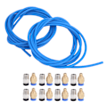Miniatyrbillede 3 af 7: 3D-printertilbehør 2 stk Blå PTFE-rør 8 stk M10 8 stk M6 pneumatisk kontakt