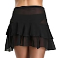 Miniatyrbillede 2 af 5: Elegant Sort Chiffon Ruffle Sarong Strandtøj - One Size