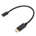 Miniatyrbillede 4 af 8: DP han til mini DP hun kabel 8K 60Hz 4K 144Hz 32,4Gbps 30cm længde Displayportkabel 1.4 til computer
