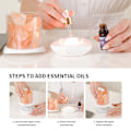 Miniatyrbilde 3 av 8: Saltkrystalllampe Nattelys USB Aromadiffuser Saltlampe Fargerik Saltkrystalllampe Duft Olje Diffuser for Kontor Yoga Soverom