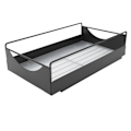 Miniatyrbild 3 av 8: Utdragsskåp Organizer Kolstål Smidig glidande Tyst utskjutbar skafferi Hyllor för badrumsgarderob Svart M 227x401x85mm
