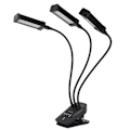Miniatyrbillede 4 af 8: LED Vækstlys 3 Hoved 360° Justerbar Timeret Plantevækstlampe til Drivhuse Kontor 100‑240V Sort EU-stik