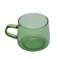 Miniatyrbillede 5 af 8: 350 ml glas kaffekop Kristal kaffekrus med håndtag høj temperaturbestandighed til hjem og CafeGreen